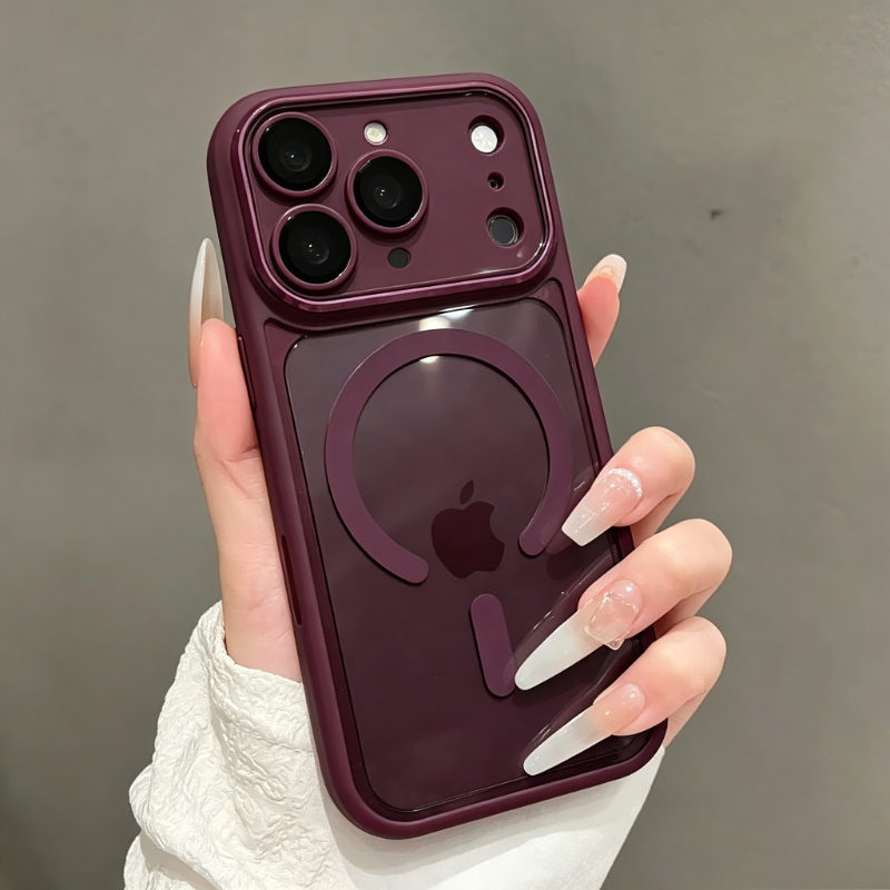 Clear Shockproof Bumper Case - Luxe Armor Bumper Transparante Magnetische Case