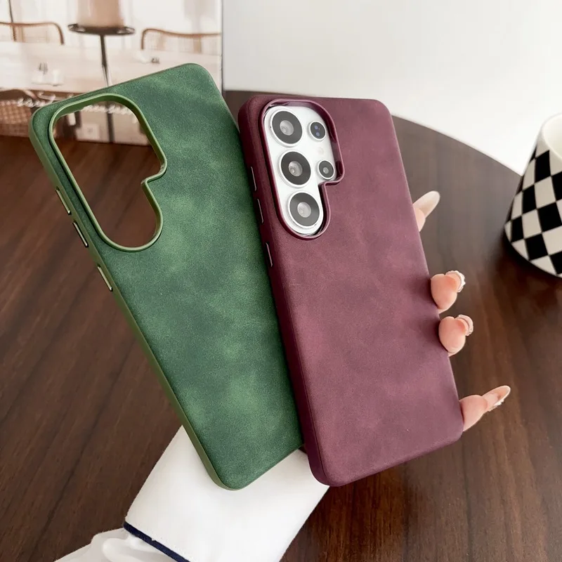 Matte Hard Pc Back Case - Retro telefoonhoesje met een textuur die