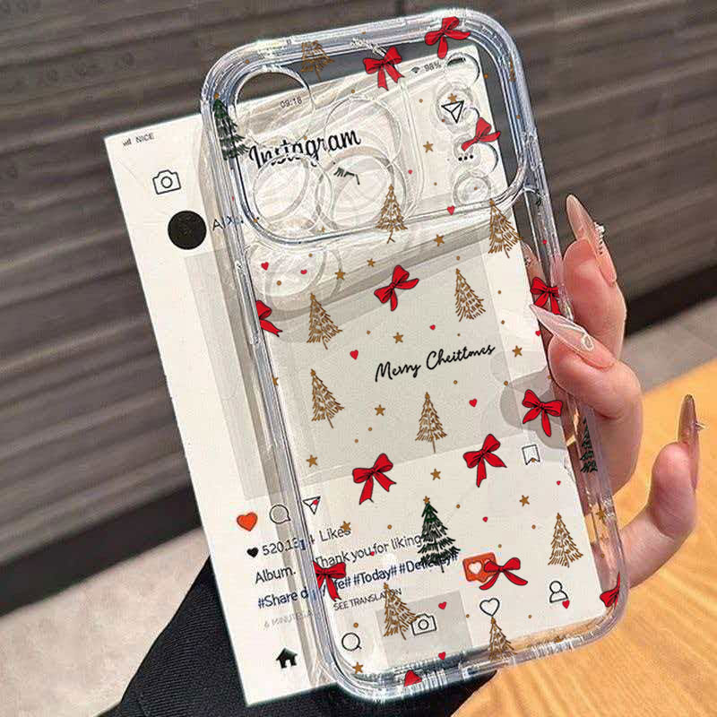Rode strik, transparant, schok - Clear Shockproof Bumper Case recensie en prijs