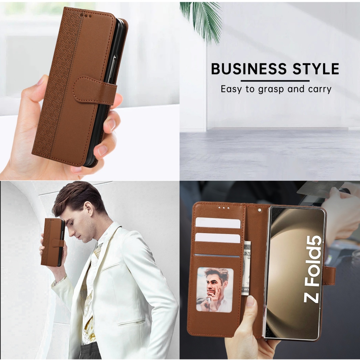 Flip lederen polsband telefoon - Leather Wallet Card Holder Phone Cover recensie en prijs